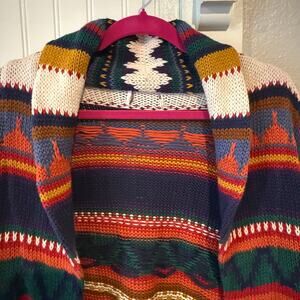 62 East 90s Southwestern Vintage Knitted Cardigan